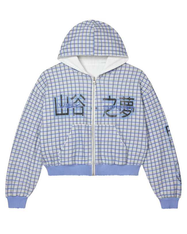 Vale Forever Reverso Thermal Zip Up Hoodie Blue Hover Image