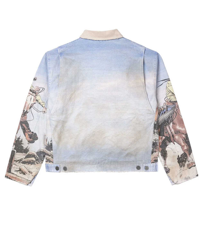 Vale Forever Stampede Trucker Jacket Blue Main Image