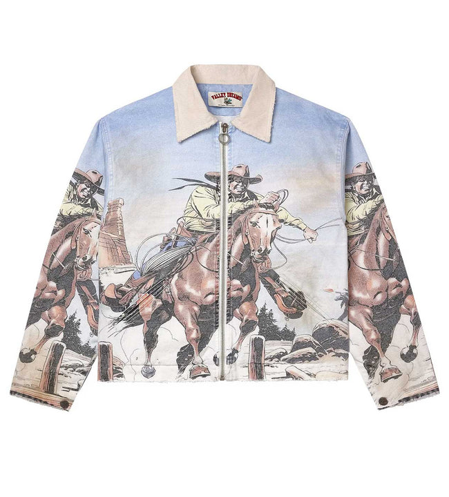 Vale Forever Stampede Trucker Jacket Blue Hover Image