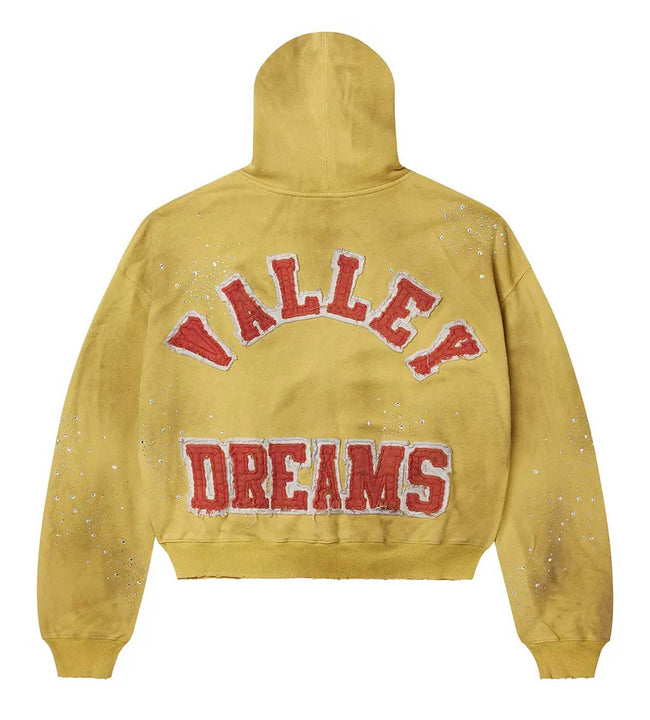 Vale Forever Sun Clustered Zip Up Hoodie Yellow Main Image