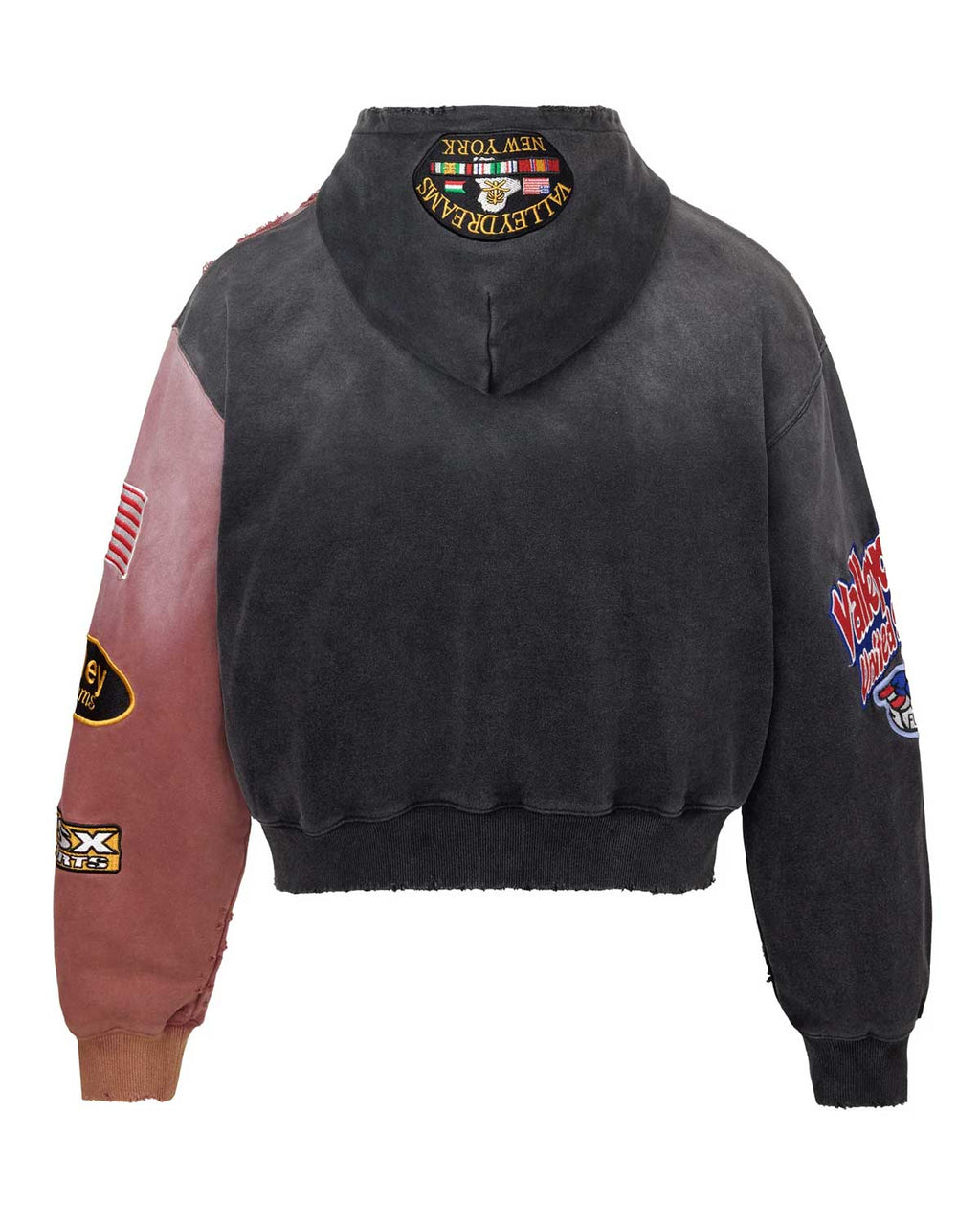 Vale Forever Two Face Zip Up Hoodie Black