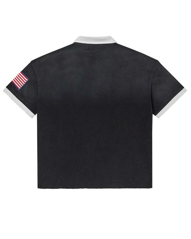 Vale Forever USA Rugby Polo Tee Black Main Image