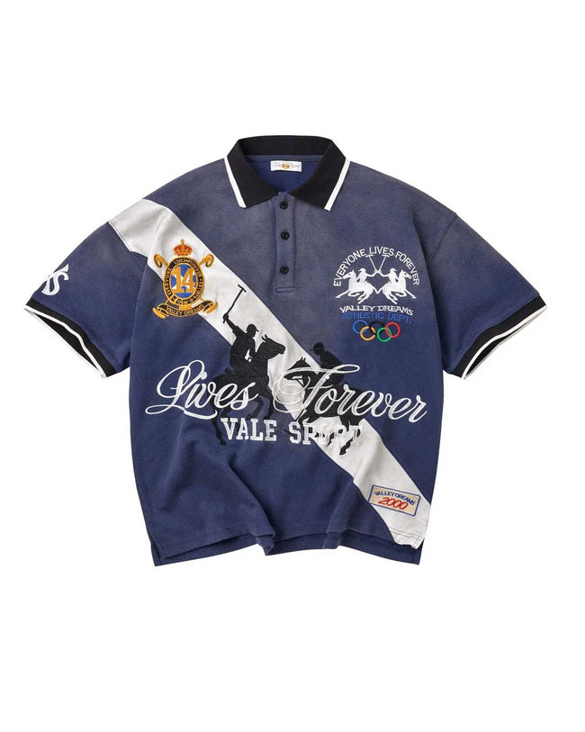 Vale Forever Wales Polo Navy Hover Image
