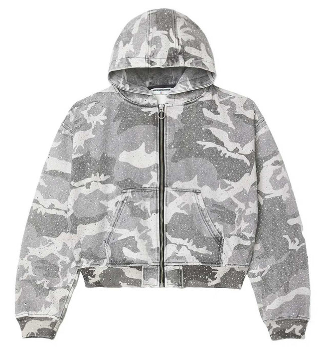 Vale Forever Winter Crystal Camo Work Jacket Grey Hover Image