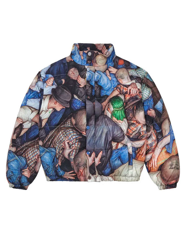 Vale Forever X Dan Witz Moshpit Puffer Jacket Multicolor Hover Image