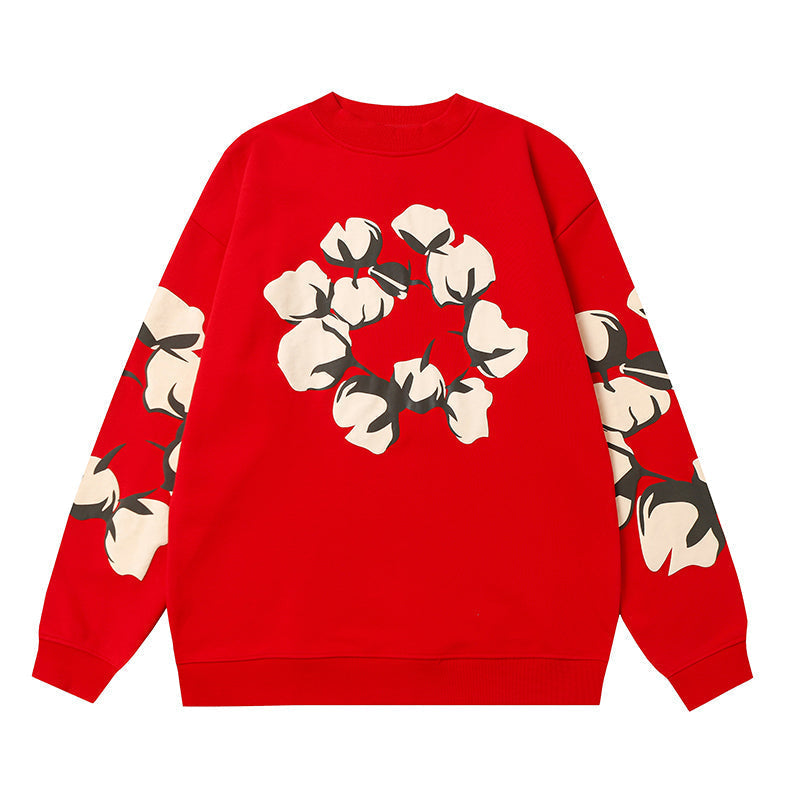 Denim Tears Red Crewneck Sweatshirt