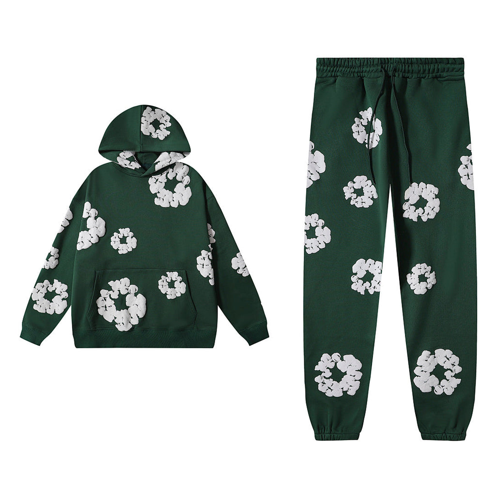 Denim Tears Green Hoodie & Sweatpants Set