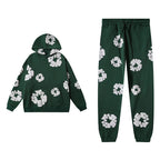 Denim Tears Green Hoodie & Sweatpants Set