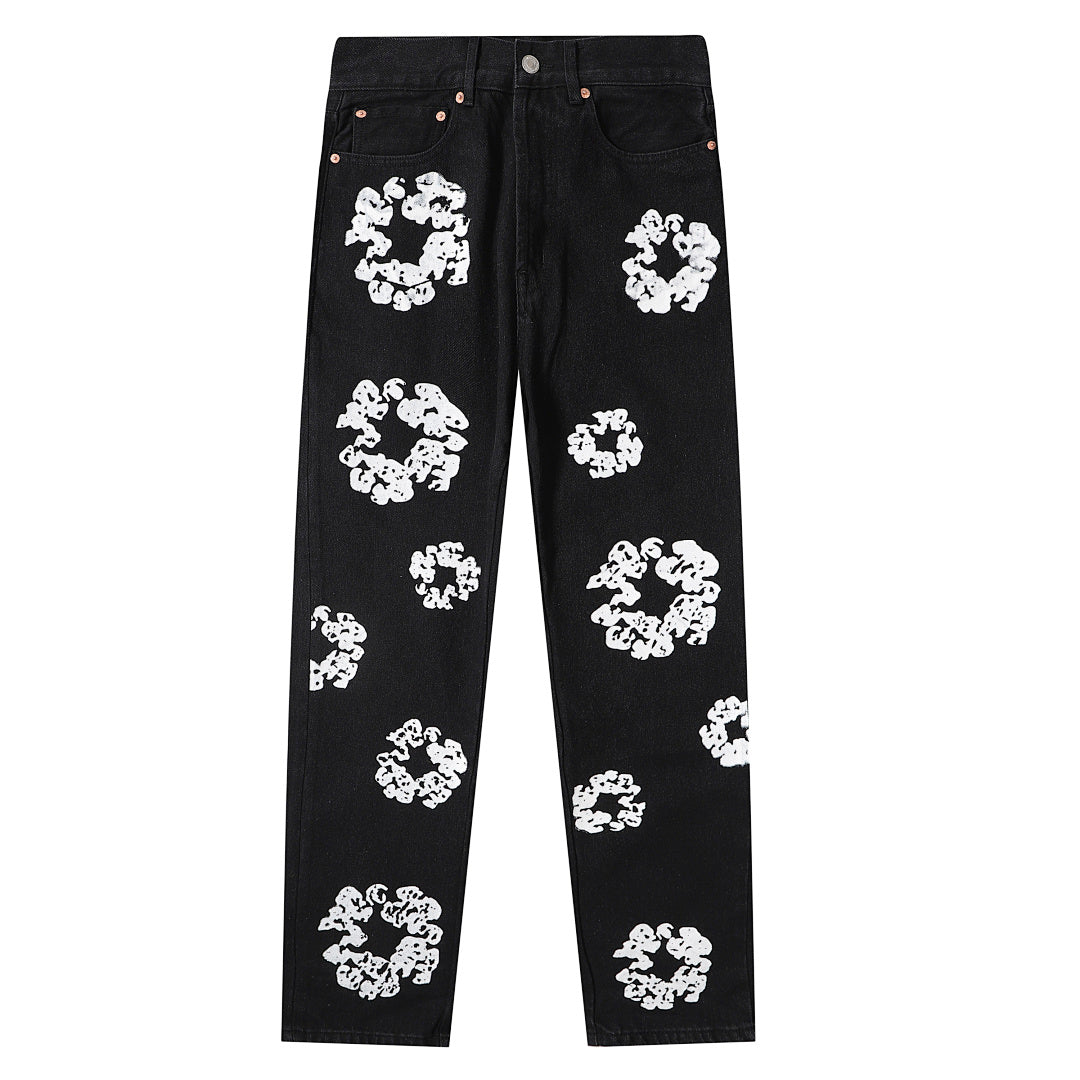 Denim Tears Wreath Black Denim Pants