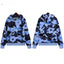 Denim Tears Navy Blue Camo White Floral All Over Print Zip Up Hoodie