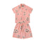 Denim Tears Pink Floral Wreath Print Camp Collar Short Sleeve Shirt & Drawstring Shorts