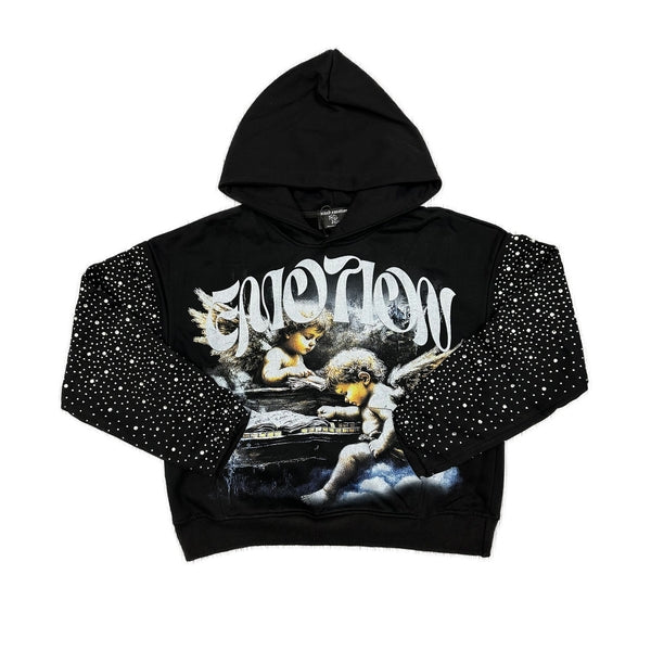 Fallen Angels Rhinestone Hoodie Hover Image