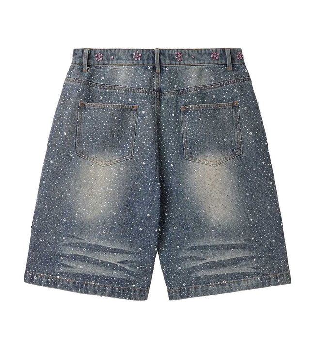 Vale Forever Iced Out Jorts Blue Main Image