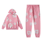 Denim Tears Pink Hoodie & Sweatpants Set