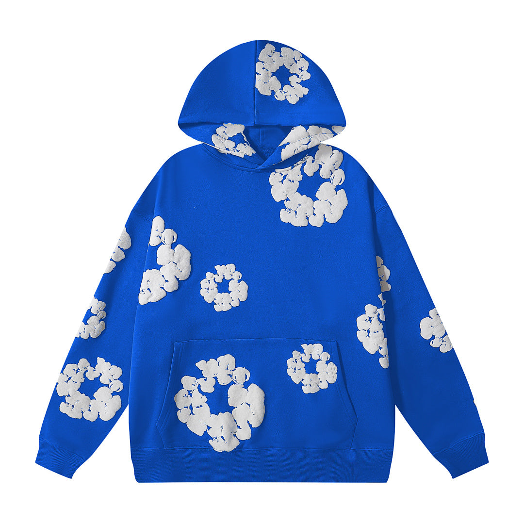 Denim Tears All‑Over Floral Print Streetwear 2‑Piece Tracksuit