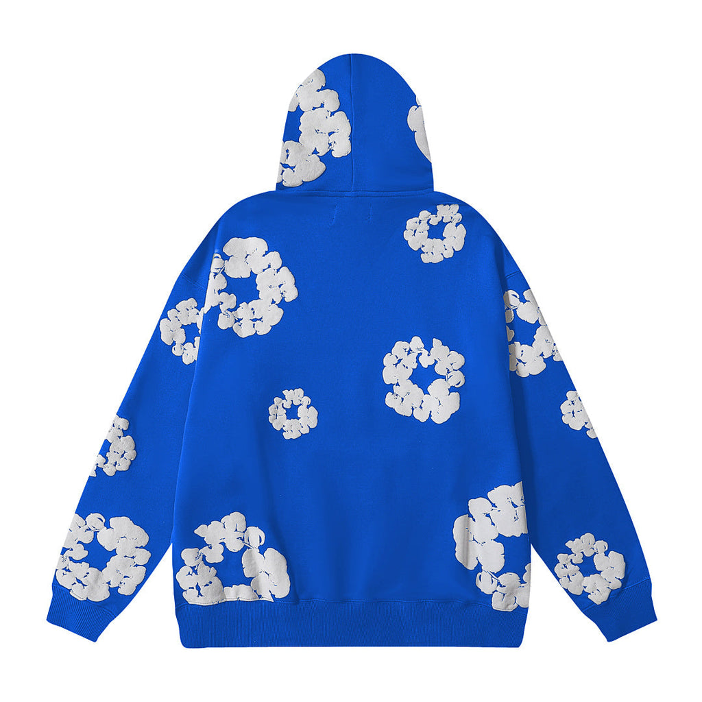 Denim Tears All‑Over Floral Print Streetwear 2‑Piece Tracksuit