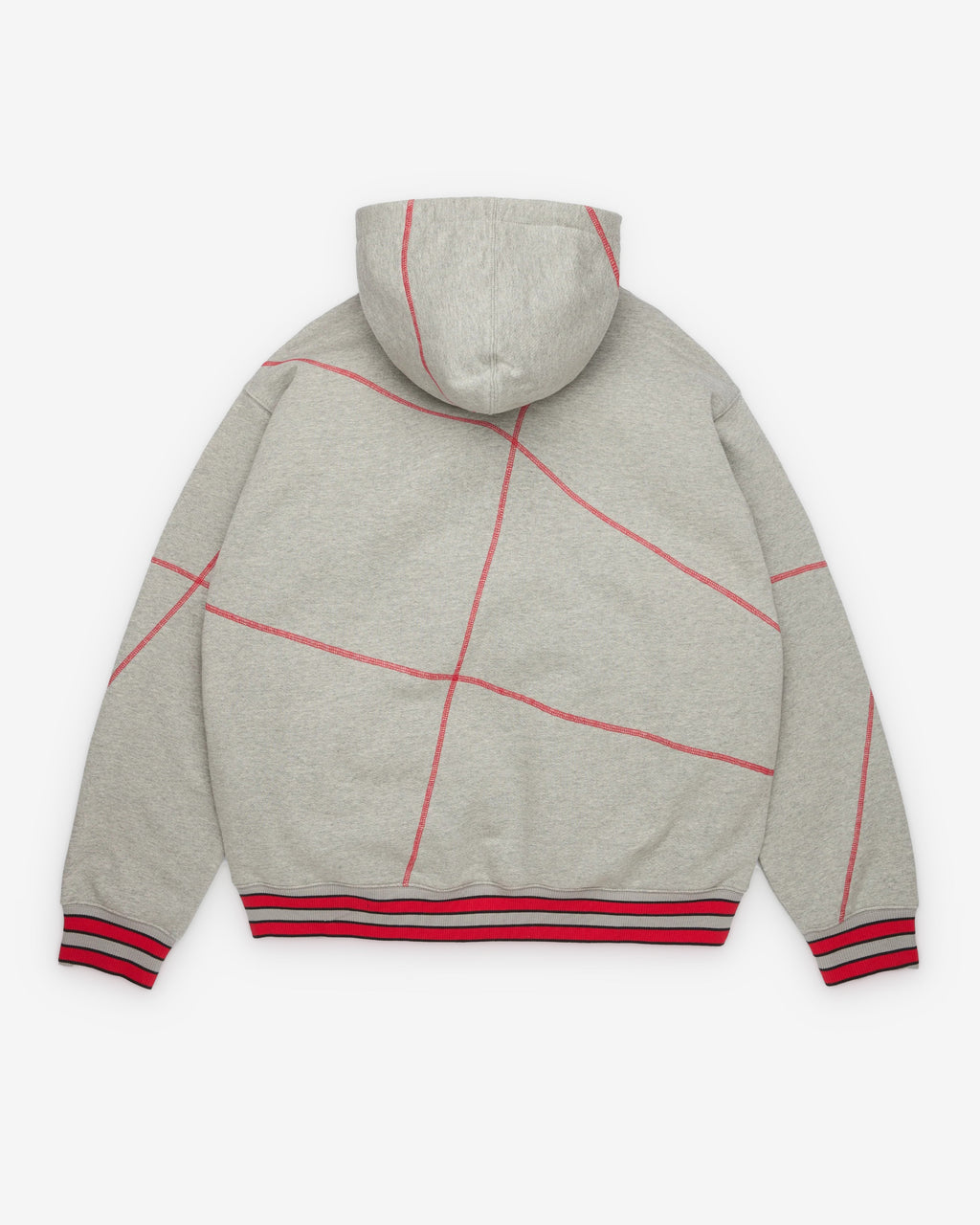 Denim Tears Men's Virginia Overlock Stitch Hoodie - (Grey)