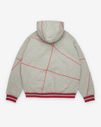 Denim Tears Men's Virginia Overlock Stitch Hoodie - (Grey)