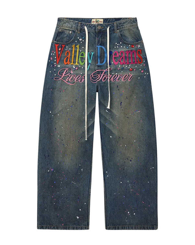 Vale Forever Ice Cream Denim Pants Blue Hover Image